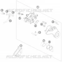 ETRIER DE FREIN AR pour KTM 990 SUPER DUKE R de 2009