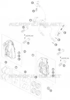 ETRIER DE FREIN AVANT pour KTM 990 SUPER DUKE R de 2009