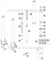 FOURCHE (PIECES) pour KTM 990 SUPER DUKE R de 2009