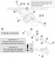 POMPE A EAU pour KTM 990 SUPER DUKE R de 2009