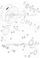 ROUE ARRIERE pour KTM 990 SUPER DUKE R de 2009