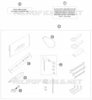TROUSSE A OUTILS / MANUELS / OPTIONS pour KTM 990 SUPER DUKE R de 2009