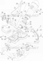ECHAPPEMENT pour KTM 1290 SUPER DUKE GT BLACK de 2020