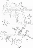 CADRE pour KTM 1290 SUPER DUKE GT BLACK de 2020