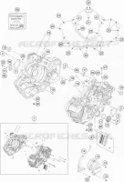 CARTER MOTEUR pour KTM 1290 SUPER DUKE GT BLACK de 2020