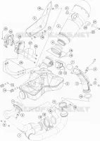 ECHAPPEMENT pour KTM 1290 SUPER DUKE GT BLACK de 2020