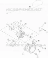 ETRIER DE FREIN AR pour KTM 1290 SUPER DUKE GT BLACK de 2020