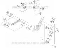 MAITRE CYLINDRE DE FREIN ARRIERE pour KTM 1290 SUPER DUKE GT BLACK de 2020