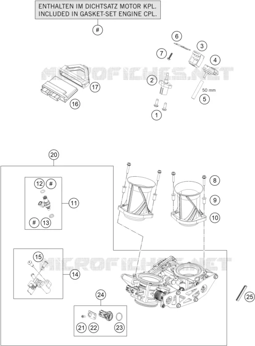 BOITIER PAPILLON INJECTION KTM MOTO 1290 2020 SUPERDUKE  1290 SUPER DUKE GT BLACK