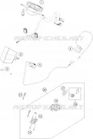 CONTACTEUR A CLE pour KTM RC 390 BLACK de 2019