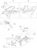 COUVERCLE pour KTM RC 390 BLACK de 2019