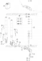 FOURCHE / T DE FOURCHE pour KTM RC 390 BLACK de 2019