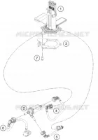 POMPE A ESSENCE pour KTM RC 390 BLACK de 2019