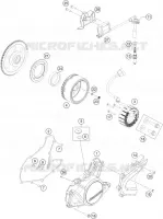 ALLUMAGE pour KTM RC 200 WHITE NON ABS de 2019