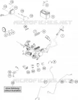 FAISCEAU ELECTRIQUE pour KTM RC 200 WHITE NON ABS de 2019
