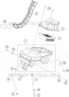 FILTRE A AIR pour KTM RC 200 WHITE NON ABS de 2019