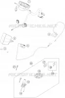 CONTACTEUR A CLE pour KTM RC 125 GREY de 2020