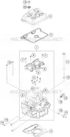 CULASSE pour KTM RC 125 GREY de 2020