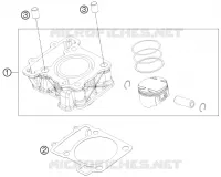 CYLINDRE pour KTM RC 125 GREY de 2020