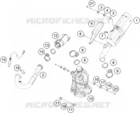ECHAPPEMENT pour KTM RC 125 GREY de 2020