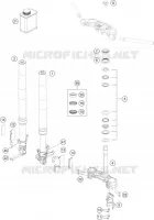 FOURCHE / T DE FOURCHE pour KTM RC 125 GREY de 2020