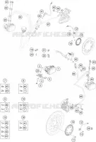 SYSTEME DE FREIN ABS pour KTM RC 125 GREY de 2020