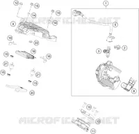 BOITIER PAPILLON INJECTION pour KTM 390 DUKE ORANGE de 2019