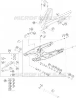 BRAS OSCILLANT  pour KTM 390 DUKE ORANGE de 2019