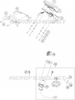 CONTACTEUR A CLE pour KTM 390 DUKE ORANGE de 2019