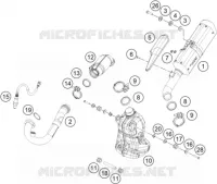 ECHAPPEMENT pour KTM 390 DUKE ORANGE de 2019