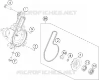 POMPE A EAU pour KTM 390 DUKE ORANGE de 2019