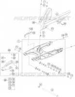 BRAS OSCILLANT  pour KTM 390 DUKE WHITE - B.D. de 2019