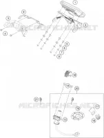 CONTACTEUR A CLE pour KTM 390 DUKE WHITE - B.D. de 2019