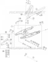 BRAS OSCILLANT  pour KTM 250 DUKE ORANGE - B.D. de 2020