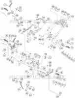 CADRE pour KTM 250 DUKE ORANGE - B.D. de 2020