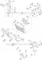 CIRCUIT DE REFROIDISSEMENT pour KTM 250 DUKE WHITE de 2019