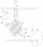 CARTER EMBRAYAGE pour KTM 125 DUKE WHITE de 2020