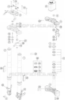 FOURCHE / T DE FOURCHE pour KTM 125 DUKE WHITE de 2020