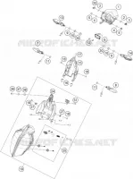 PHARE / FEU ARRIERE pour KTM 125 DUKE WHITE de 2020
