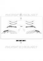 AUTOCOLLANTS pour KTM 125 DUKE ORANGE de 2020
