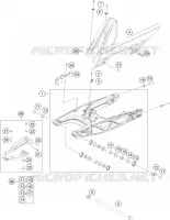BRAS OSCILLANT  pour KTM 125 DUKE ORANGE de 2020