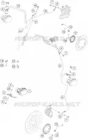 SYSTEME DE FREIN ABS pour KTM 125 DUKE ORANGE de 2020