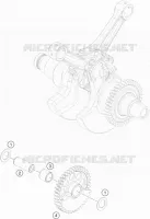 ARBRE D'EQUILIBRAGE pour KTM 1290 SUPER ADVENTURE R TKC de 2020