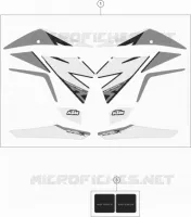 AUTOCOLLANTS pour KTM 1290 SUPER ADVENTURE R TKC de 2020