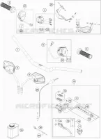 GUIDON / COMMANDES pour KTM 1290 SUPER ADVENTURE R TKC de 2020