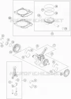 VILEBREQUIN / PISTON pour KTM 1290 SUPER ADVENTURE R TKC de 2020