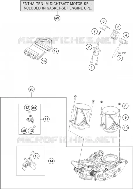 BOITIER PAPILLON INJECTION KTM MOTO 1290 2020 SUPER ADVENTURE  1290 SUPER ADVENTURE R TKC