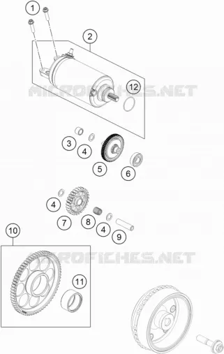 DEMARREUR ELECTRIQUE KTM MOTO 790 2020 ADVENTURE  790 ADVENTURE R