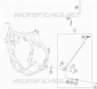 BEQUILLE LATERALE / CENTRALE pour KTM 450 XC-F de 2020