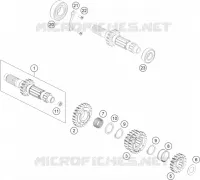 BOITE DE VITESSES   ARBRE PRIMAIRE pour KTM 450 XC-F de 2020
